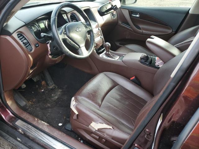 JN1AJ0HR2CM453329 - 2012 INFINITI EX35 BASE Բորդո լուսանկար 7