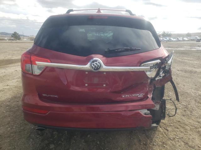 LRBFXDSA9HD080355 - 2017 BUICK ENVISION ESSENCE RED photo 6