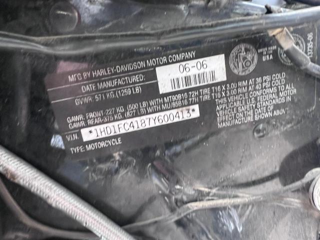 1HD1FC4187Y600413 - 2007 HARLEY-DAVIDSON FLHTCUI 白色 照片 10