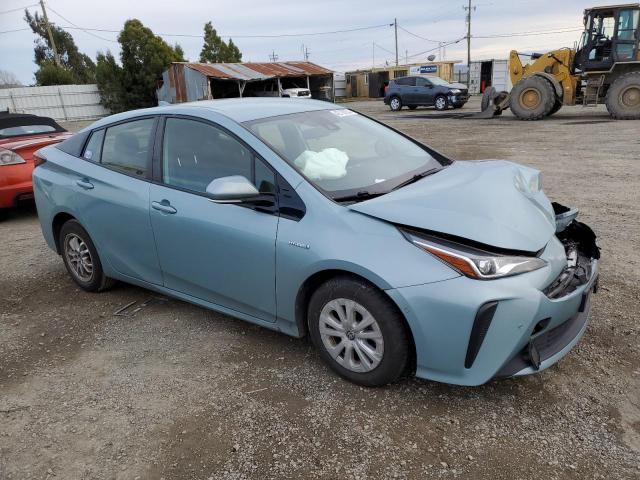 JTDKARFUXK3098363 - 2019 TOYOTA PRIUS BLUE photo 4