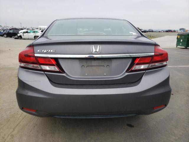 19XFB2F51FE204096 - 2015 HONDA CIVIC LX GRAY photo 6