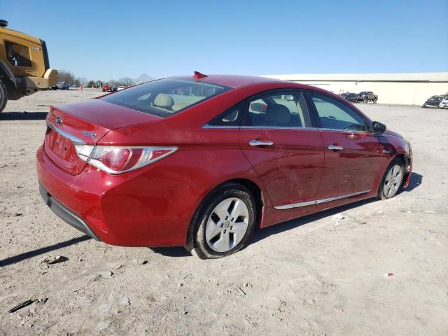 KMHEC4A41CA057680 - 2012 HYUNDAI SONATA HYBRID RED photo 3