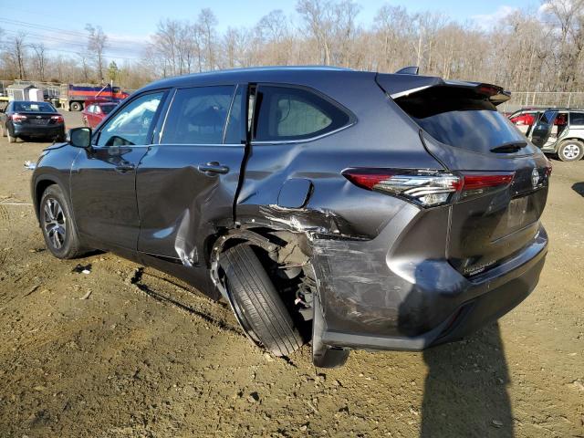 5TDHZRBH8LS019879 - 2020 TOYOTA HIGHLANDER XLE GRAY photo 2