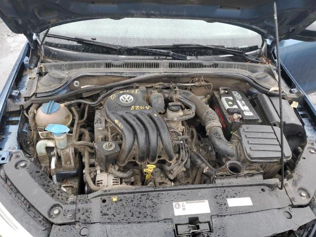 3VW2K7AJ3FM350289 - 2015 VOLKSWAGEN JETTA BASE Կապույտ լուսանկար 11