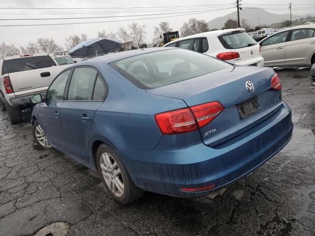 3VW2K7AJ3FM350289 - 2015 VOLKSWAGEN JETTA BASE Կապույտ լուսանկար 2