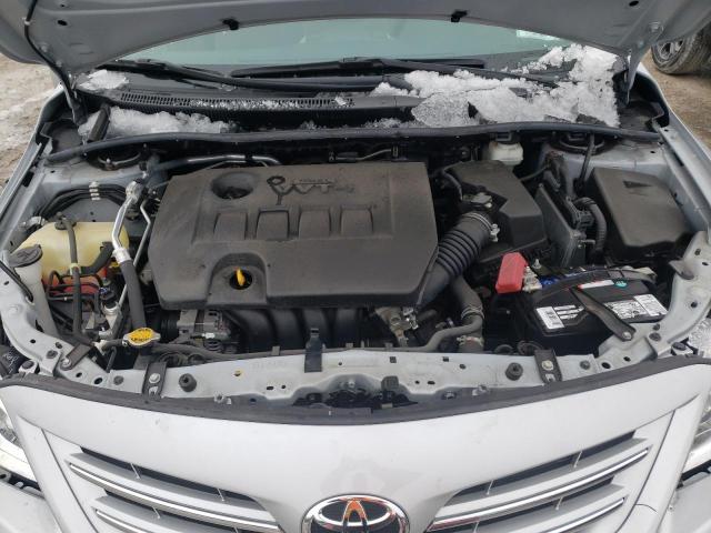 2T1BU4EE9DC009834 - 2013 TOYOTA COROLLA BASE SILVER photo 11