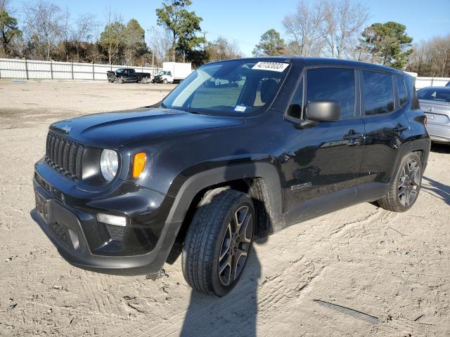 ZACNJAAB2LPL71228 - 2020 JEEP RENEGADE SPORT BLACK photo 1