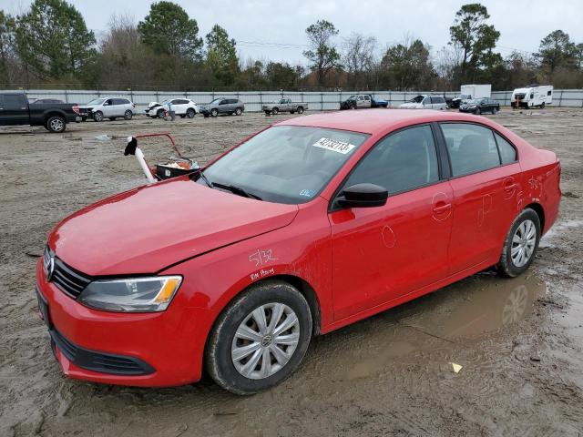 3VW2K7AJ6EM235314 - 2014 VOLKSWAGEN JETTA BASE RED photo 1