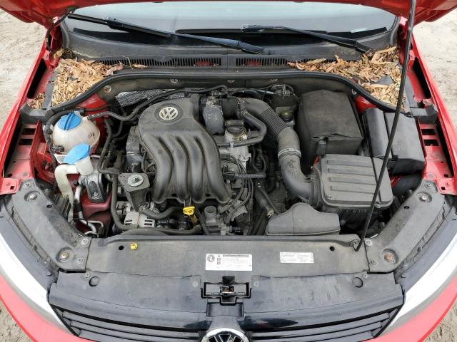 3VW2K7AJ6EM235314 - 2014 VOLKSWAGEN JETTA BASE RED photo 11