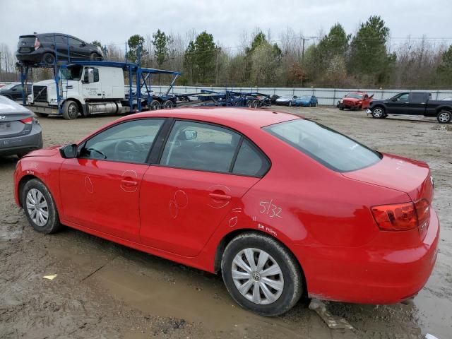 3VW2K7AJ6EM235314 - 2014 VOLKSWAGEN JETTA BASE RED photo 2