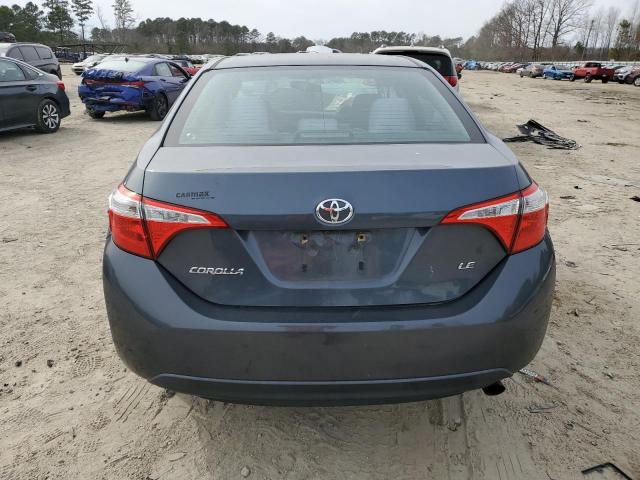 2T1BURHE5EC028701 - 2014 TOYOTA COROLLA L GRAY photo 6