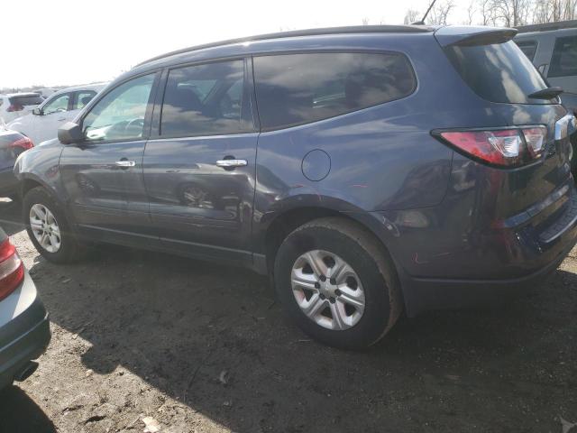 1GNKRFED5DJ136662 - 2013 CHEVROLET TRAVERSE LS BLUE photo 2