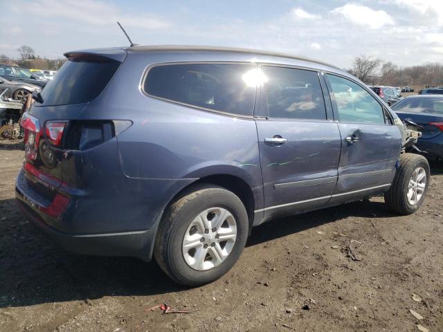 1GNKRFED5DJ136662 - 2013 CHEVROLET TRAVERSE LS BLUE photo 3