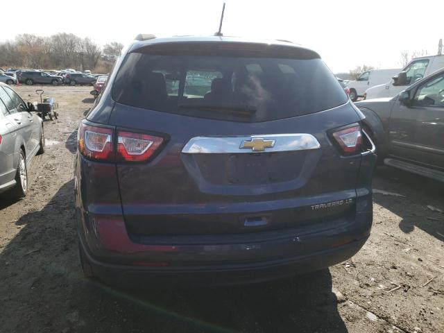 1GNKRFED5DJ136662 - 2013 CHEVROLET TRAVERSE LS BLUE photo 6