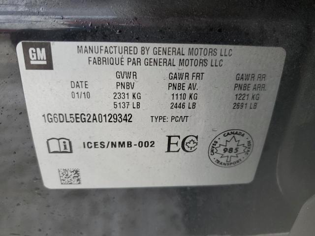 1G6DL5EG2A0129342 - 2010 CADILLAC CTS PERFORMANCE COLLECTION Қара фото 12