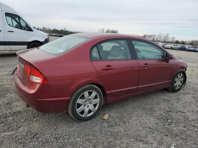 2HGFA1F50AH562690 - 2010 HONDA CIVIC LX RED photo 3