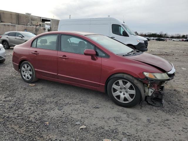 2HGFA1F50AH562690 - 2010 HONDA CIVIC LX RED photo 4