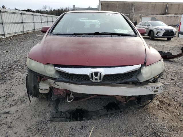 2HGFA1F50AH562690 - 2010 HONDA CIVIC LX RED photo 5