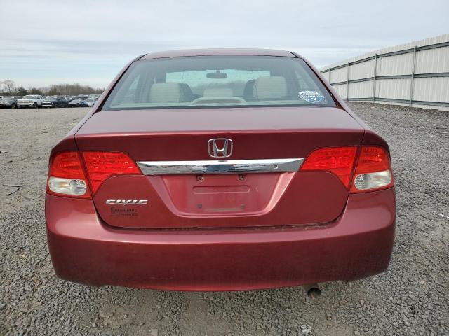 2HGFA1F50AH562690 - 2010 HONDA CIVIC LX RED photo 6