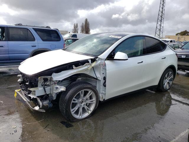 7SAYGDEE2NF533344 - 2022 TESLA MODEL Y WHITE photo 1