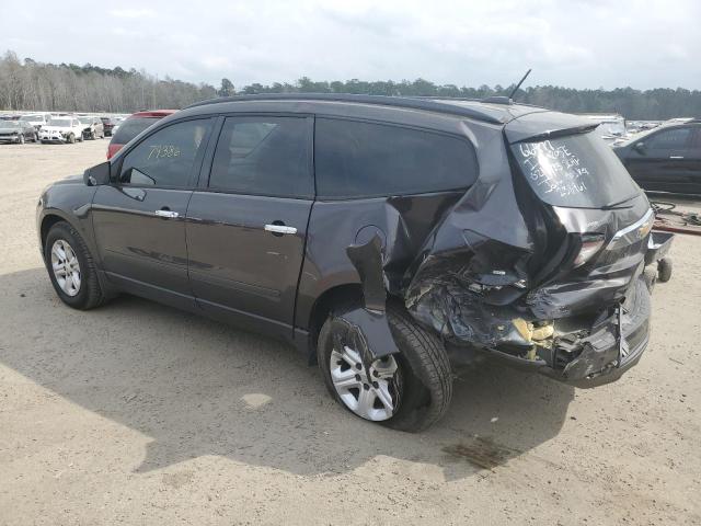 1GNKRFKD9GJ238961 - 2016 CHEVROLET TRAVERSE LS GRAY photo 2