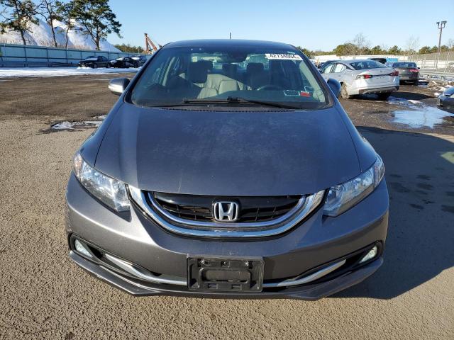 19XFB4F35DE202715 - 2013 HONDA CIVIC HYBRID L GRAY photo 5