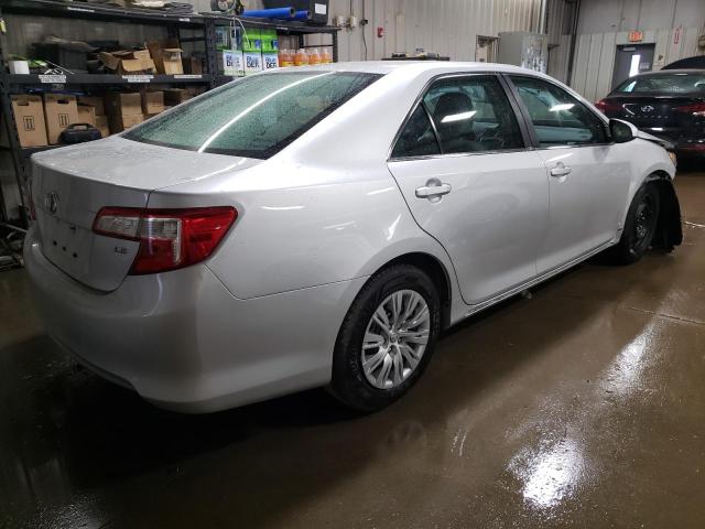 4T1BF1FK3EU354001 - 2014 TOYOTA CAMRY L SILVER photo 3