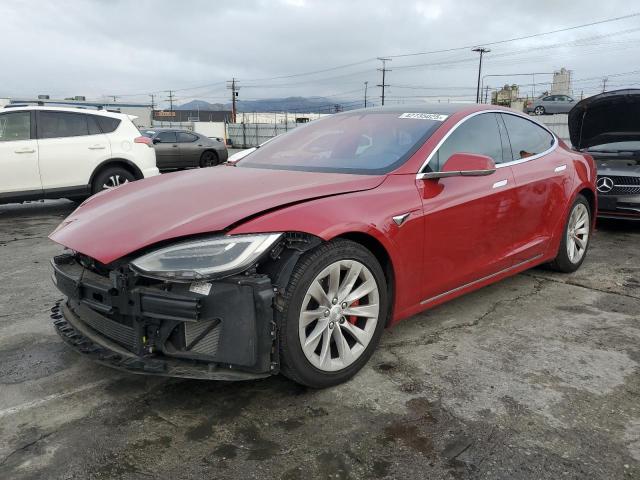 5YJSA1E42JF258207 - 2018 TESLA MODEL S RED photo 1