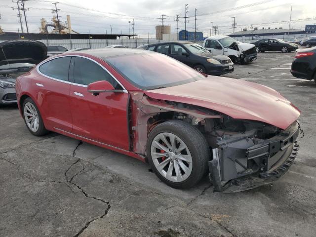 5YJSA1E42JF258207 - 2018 TESLA MODEL S RED photo 4