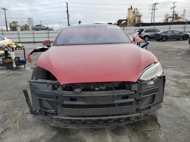 5YJSA1E42JF258207 - 2018 TESLA MODEL S RED photo 5