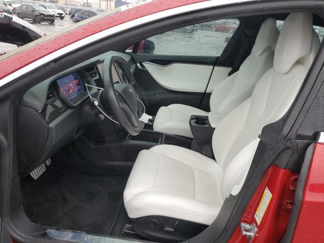 5YJSA1E42JF258207 - 2018 TESLA MODEL S RED photo 7