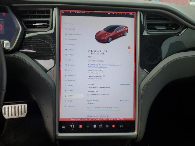 5YJSA1E42JF258207 - 2018 TESLA MODEL S RED photo 9