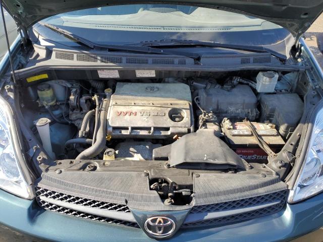 5TDZA23C34S077664 - 2004 TOYOTA SIENNA CE GREEN photo 12