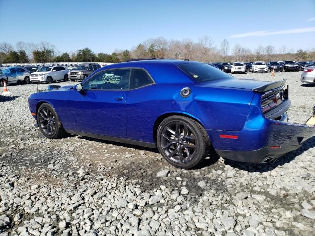 2C3CDZJG8NH155906 - 2022 DODGE CHALLENGER GT BLUE photo 2