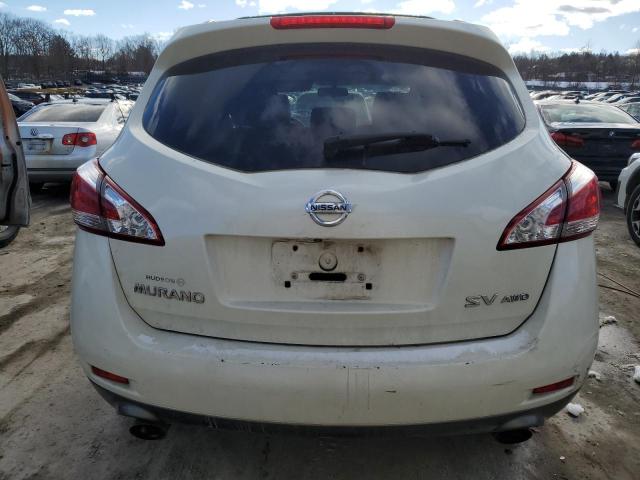 JN8AZ1MW2BW153157 - 2011 NISSAN MURANO S WHITE photo 6