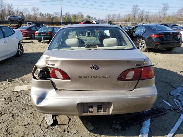 2T1BR12E0WC013889 - 1998 TOYOTA COROLLA VE BEIGE photo 6