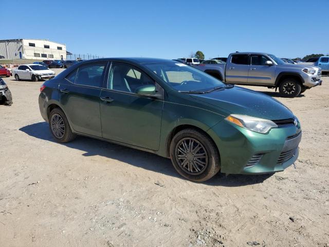 2T1BURHE8EC218024 - 2014 TOYOTA COROLLA L GREEN photo 4