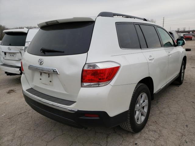 5TDZK3EH9DS137684 - 2013 TOYOTA HIGHLANDER BASE WHITE photo 3