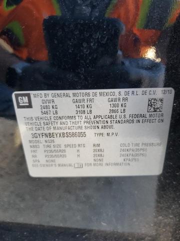 3GYFNBEYXBS586055 - 2011 CADILLAC SRX PERFORMANCE COLLECTION Қара фото 12