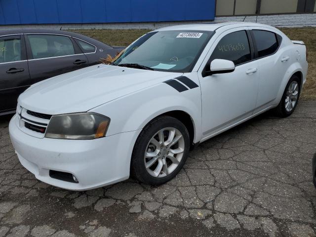 1C3CDZBG0DN716104 - 2013 DODGE AVENGER R/T WHITE photo 1