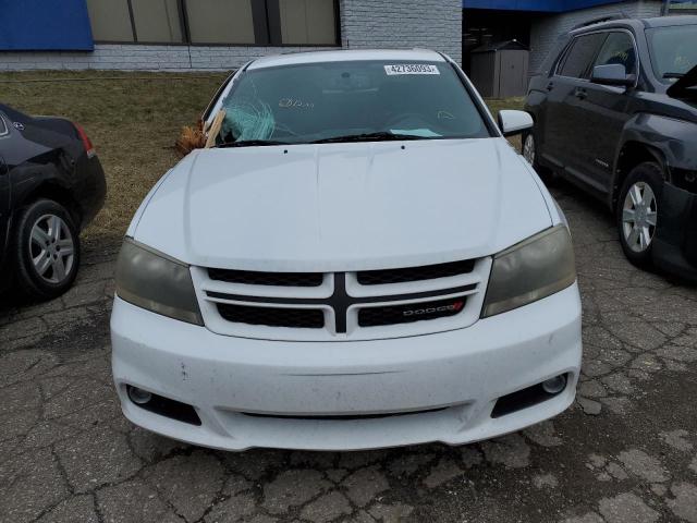 1C3CDZBG0DN716104 - 2013 DODGE AVENGER R/T WHITE photo 5