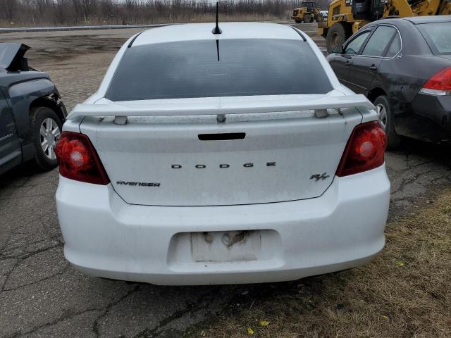 1C3CDZBG0DN716104 - 2013 DODGE AVENGER R/T WHITE photo 6