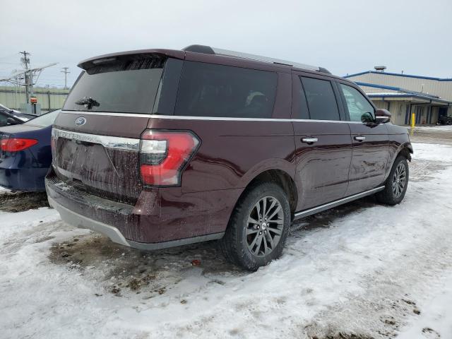 1FMJK2AT5MEA38718 - 2021 FORD EXPEDITION MAX LIMITED BURGUNDY photo 3