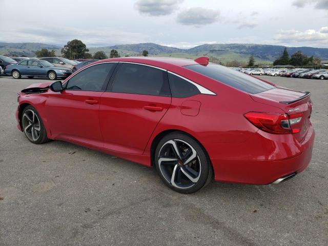 1HGCV1F34MA098893 - 2021 HONDA ACCORD SPORT RED photo 2