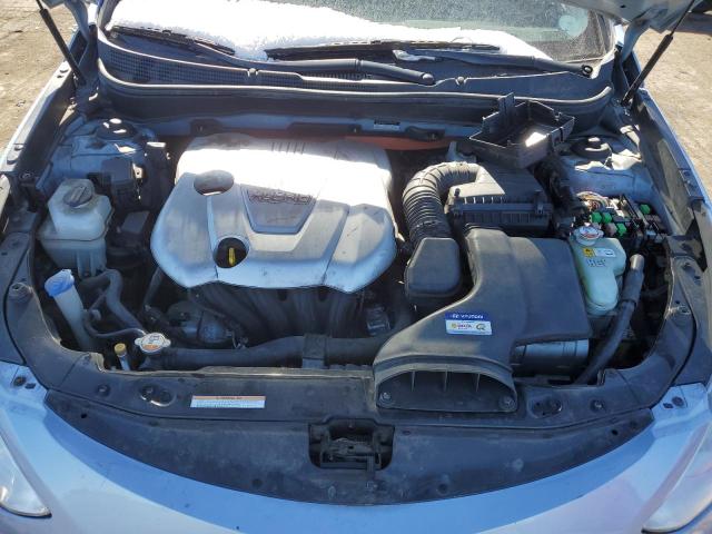 KMHEC4A43CA041982 - 2012 HYUNDAI SONATA HYBRID BLUE photo 11