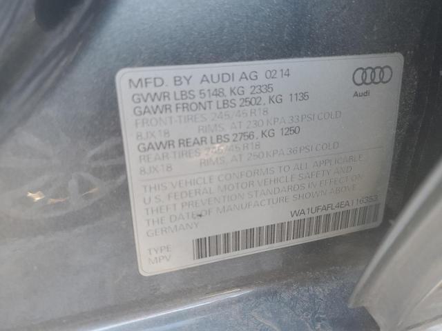 WA1UFAFL4EA116353 - 2014 AUDI A4 ALLROAD PREMIUM PLUS GRAY photo 12