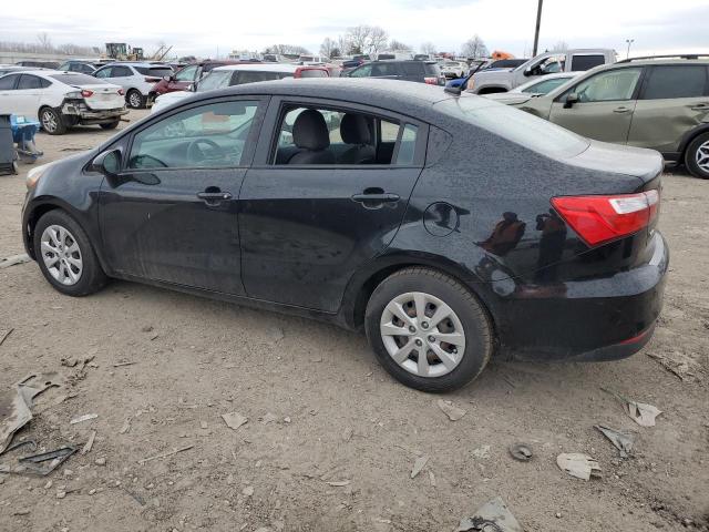 KNADM4A36H6050302 - 2017 KIA RIO LX BLACK photo 2