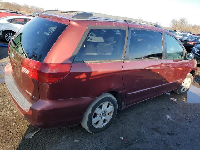 5TDZA23C04S078545 - 2004 TOYOTA SIENNA CE RED photo 3