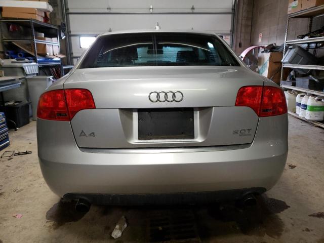 WAUDF78E37A127898 - 2007 AUDI A4 2.0T QUATTRO SILVER photo 6