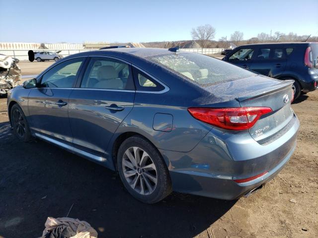 5NPE34AF2FH255767 - 2015 HYUNDAI SONATA SPORT GREEN photo 2